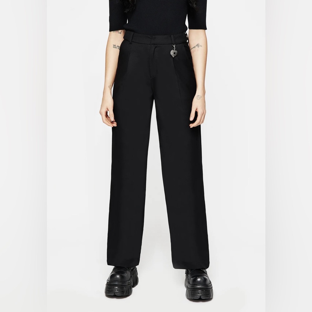 Disturbia Porcia Wide Leg Tailored Trousers